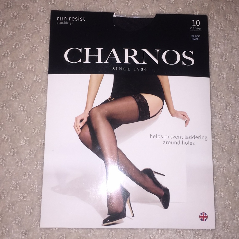 Run resist stockings 10 denier matte black S